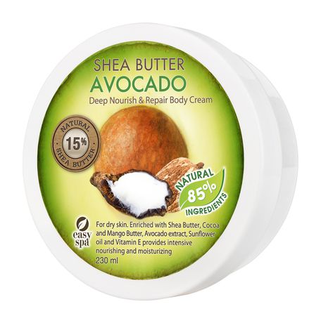 Easy Spa Shea Butter Avocado Deep Nourish and Repair Body Cream