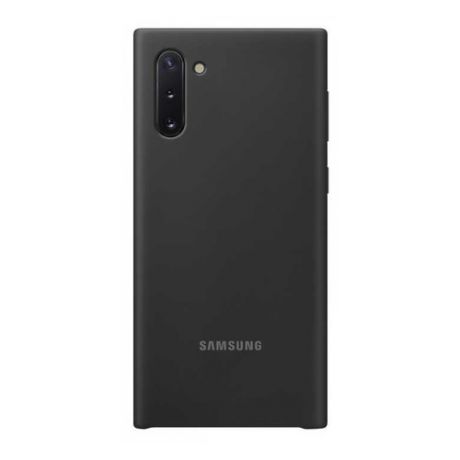 Чехол (клип-кейс) SAMSUNG Silicone Cover, для Samsung Galaxy Note 10, черный [ef-pn970tbegru]