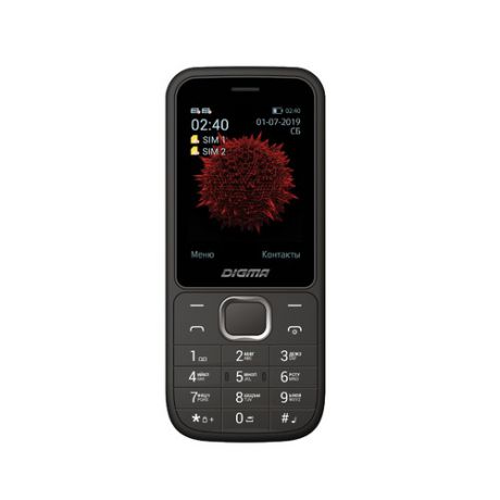 Мобильный телефон DIGMA Linx C240, черный/серый