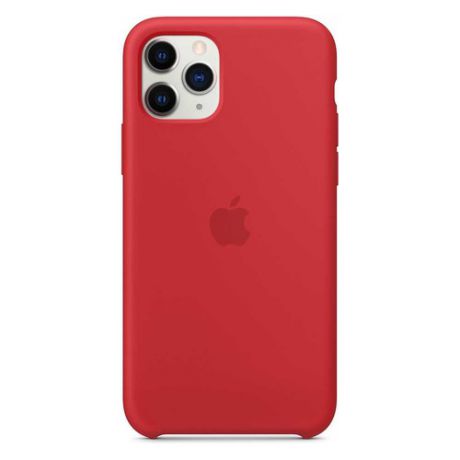 Чехол (клип-кейс) APPLE Silicone Case, для iPhone 11 Pro Max, красный [mwyv2zm/a]