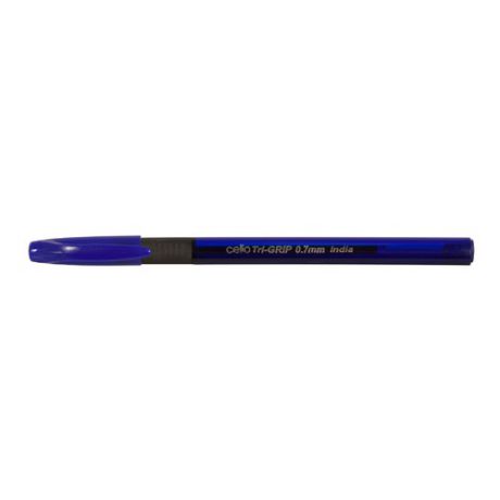 Ручка шариковая Cello TRIMATE GRIP (TRIG-31B) однораз. 0.7мм треугол. резин. манжета синий синие чер 12 шт./кор.