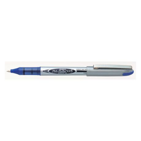 Ручка-роллер Zebra ZEB-ROLLER B&AX5 0.5мм стреловидный пиш. наконечник синий/синий блистер (2шт) 15 шт./кор.