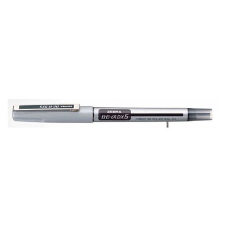 Ручка-роллер Zebra ZEB-ROLLER BE& DX5 (EX-JB4-BK) 0.5мм игловидный пиш. наконечник черный 10 шт./кор.