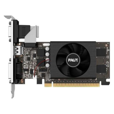 Видеокарта PALIT nVidia GeForce GT 710 , PA-GT710-1GD5, 1Гб, GDDR5, Low Profile, Ret [ne5t7100hd06-2081f]
