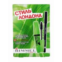 Rimmel Scandaleyes Lycra Flex Mascara Soft Kohl Kajal Eye Liner Pencil - Набор:Тушь для ресниц+Карандаш для глаз