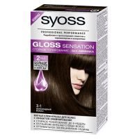 Syoss Gloss Sensation - Краска для волос, тон 3-1 шоколадный мокко, 115 мл