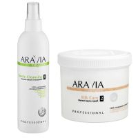 Aravia Professional - Набор для тела, Лосьон мягкое очищение и крем-скраб мягкий, 1 шт