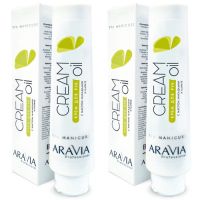 Aravia Professional Cream Oil - Крем для рук с маслом макадамии и карите, 2х100 мл