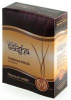 Aasha Herbals - Краска травяная для волос, Черный кофе, 60 мл