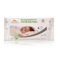 Mommy Care - Органические детские влажные салфетки очищающие 0+, 24 шт