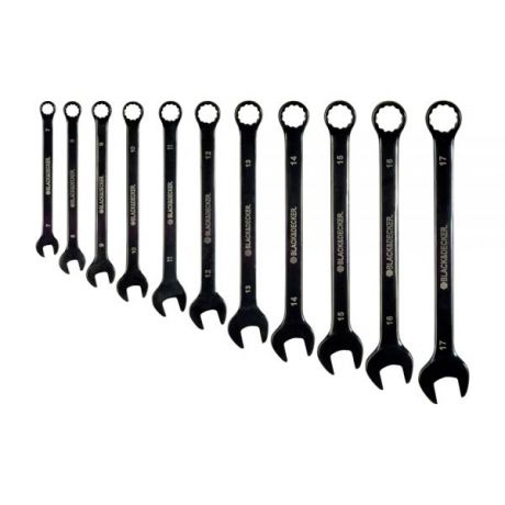 Набор из 11 комбинированных гаечных ключей с черным хромовым покрытием BLACK+DECKER BDHT0-71618 BDHT0-71618