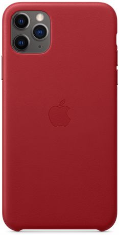 Клип-кейс Apple Leather для iPhone 11 Pro Max (красный)