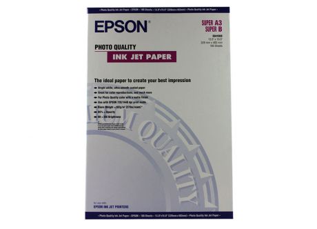 Photo Quality Ink Jet Paper, A3+, 102 г/м2, 100 листов (C13S041069)