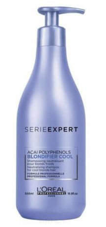 Фиолетовый шампунь для холодных оттенков блонд Serie Expert Blondifier Cool Shampoo