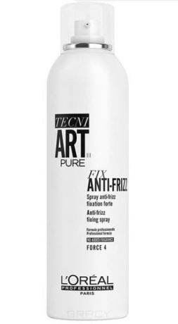 Спрей сильной фиксации с защитой от влаги Tecni Art Fix Anti-Frizz Pure, 400 мл