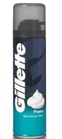 Gillette, Пена для бритья для чувствительной кожи, 200 мл
