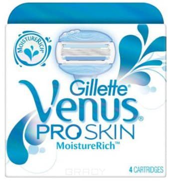 Gillette, Сменные кассеты для бритья Venus Proskin, 4 шт