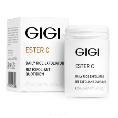GiGi, Эксфолиант для очищения и осветления кожи ESTER C Daily Rice Exfoliator, 50 мл