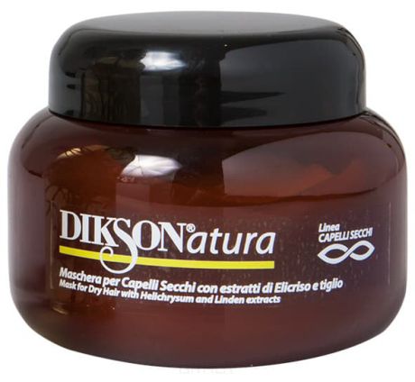 Dikson, Маска с экстрактом бессмертника для сухих волос Natura Mask per capelli Secchi With Helichrysum, 250 мл