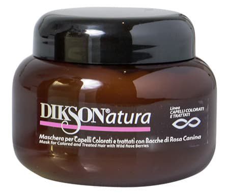 Dikson, Маска с ягодами красного шиповника для окрашенных волос Natura Mask per capelli color with Rose Hips, 250 мл