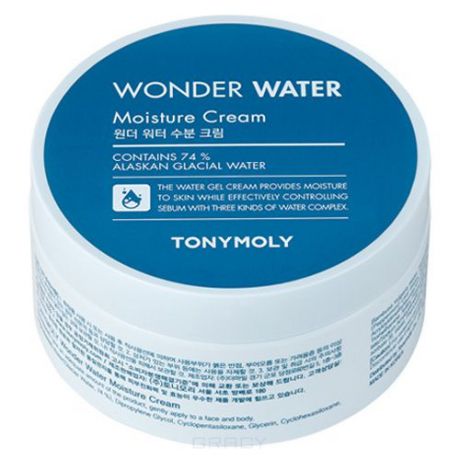Tony Moly, Увлажняющий крем Wonder Water Moisture Cream, 300 мл