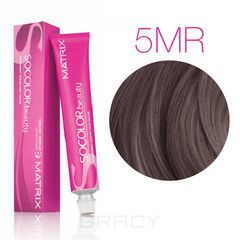 Matrix, Крем краска для волос SoColor.Beauty профессиональная, 90 мл (палитра 133 цветов) 5MR шатен мокка красный