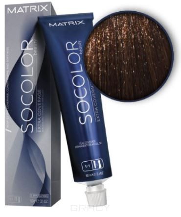 Matrix, Крем краска для волос SoColor.Beauty профессиональная, 90 мл (палитра 133 цветов) 506NW темный блондин натуральный теплый 100% покрытие седины