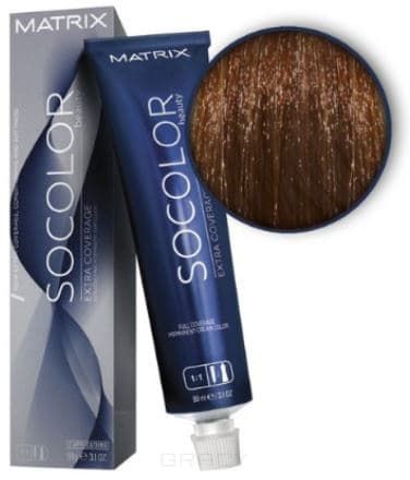 Matrix, Крем краска для волос SoColor.Beauty профессиональная, 90 мл (палитра 133 цветов) 508NW светлый блондин натуральный теплый 100% покрытие седины