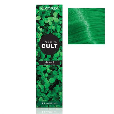 Matrix, Краска для волос Socolor Cult, (14 оттенков) ЗЕЛЕНЫЙ КЛЕВЕР
