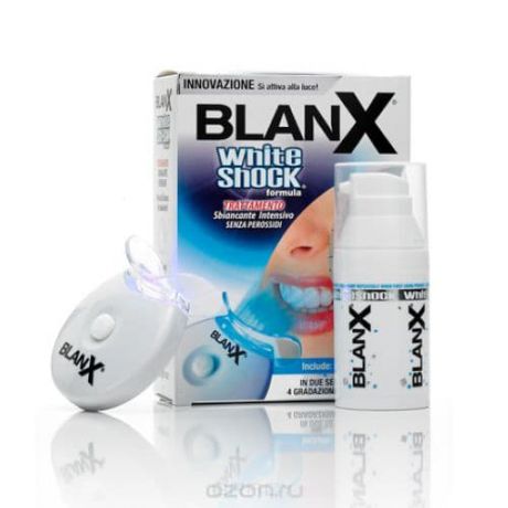 Blanx, Blanx Отбеливающий уход + световой активатор Blanx whith shock treatment + Led Bite, 50 мл