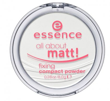 Essence, Пудра для лица All About Matt! Fixing Compact Powder прозрачная, 8 гр