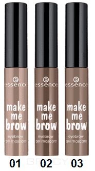 Essence, Тушь для бровей Make Me Brow Eyebrow Gel Mascara, 3.8 мл (2 цвета), №02, тёмно-коричневый