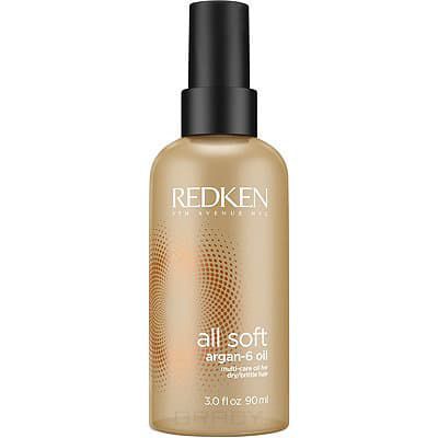Redken, Аргановое масло для блеска и восстановления волос All Soft Argan-6 Oil, 90 мл
