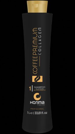 Honma Tokyo, Подготавливающий шампунь Coffee Premium Collagen Dilator Shampoo, Шаг 1, 1 л