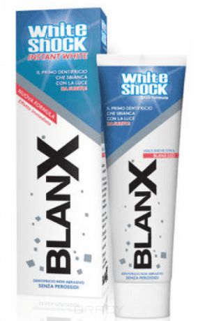 Blanx, White Shock Зубная паста отбеливающая Blue Formula Вайт Шок, 75 мл