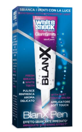 Blanx, White Shock Отбеливающий гель-карандаш Blue Formula Gel Pen, 12 мл
