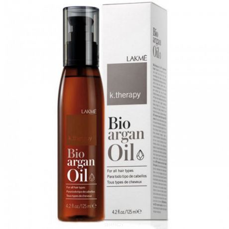 Lakme, Аргановое масло для увлажнения и ухода за волосами K.Therapy Bioagran Oil, 125 мл