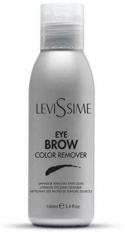Levissime, Очищающий лосьон для снятия краски с кожи Eyebrow Color Remover, 100 мл