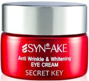 Secret Key, SYN-AKE Anti Wrinkle & Whitening Eye Cream Антивозрастной и осветляющий крем для глаз с пептидом, 15 гр
