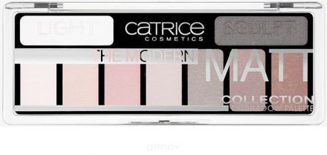 Catrice, Тени для век в палетке 9 в 1 Collection Eyeshadow Palette (5 оттенков), 1 шт, The Modern Matt, матовые