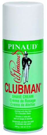 Clubman, Классическая пена для бритья с алоэ вера Shave Cream, 340 г