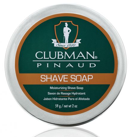 Clubman, Натуральное мыло для бритья Shave Soap, 59 г
