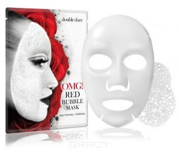 Double Dare OMG, Баббл-маска для лица очищающая с экстрактами 8 красных растений Red Bubble Mask