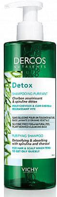 Vichy, Глубоко очищающий шампунь Detox Nutrients, 100 мл + Резинка-браслет для волос Invisibobble 3 шт