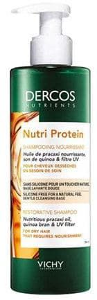 Vichy, Восстанавливающий шампунь Nutri Protein Nutrients, 100 мл + Резинка-браслет для волос Invisibobble 3 шт
