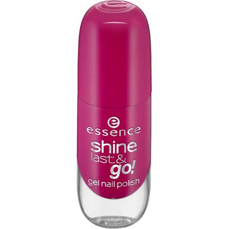 Essence, Лак для ногтей с эффектом геля Shine Last & Go, 8 мл (50 оттенков) №12, малиновый