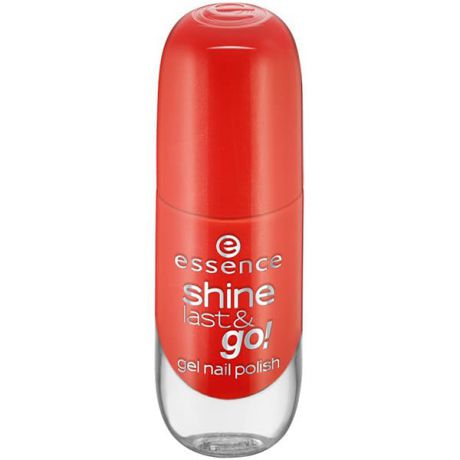 Essence, Лак для ногтей с эффектом геля Shine Last & Go, 8 мл (50 оттенков) №15, оранжевый