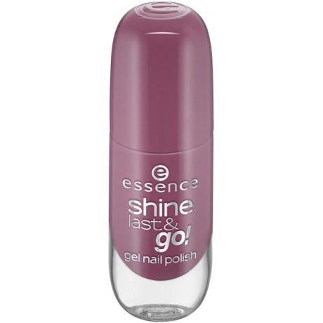Essence, Лак для ногтей с эффектом геля Shine Last & Go, 8 мл (50 оттенков) №10, фиолетово-красный