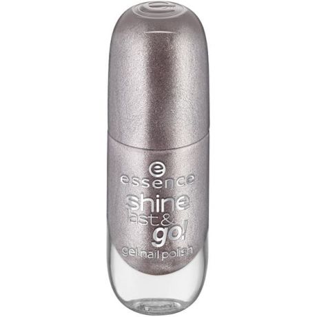 Essence, Лак для ногтей с эффектом геля Shine Last & Go, 8 мл (50 оттенков) №28, серебряный