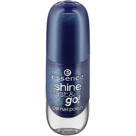 Essence, Лак для ногтей с эффектом геля Shine Last & Go, 8 мл (50 оттенков) №32, сине-зеленый с блестками